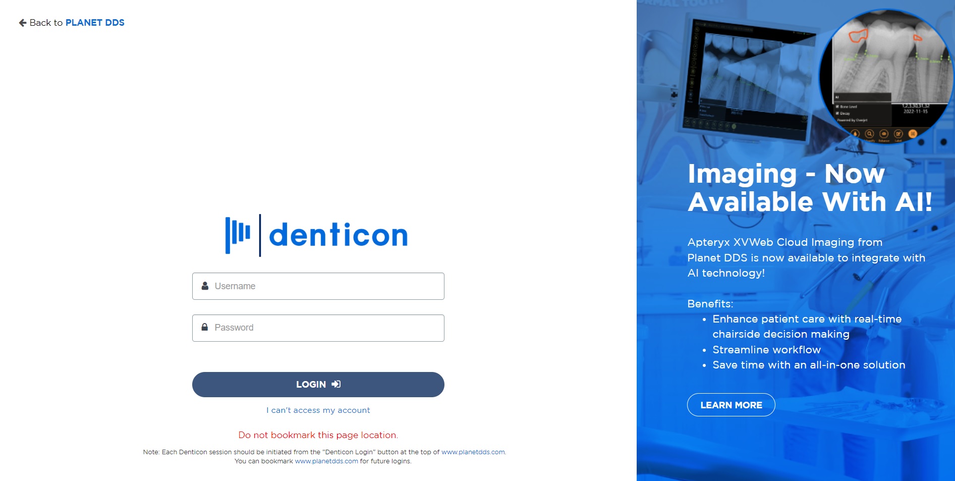 Denticon Login