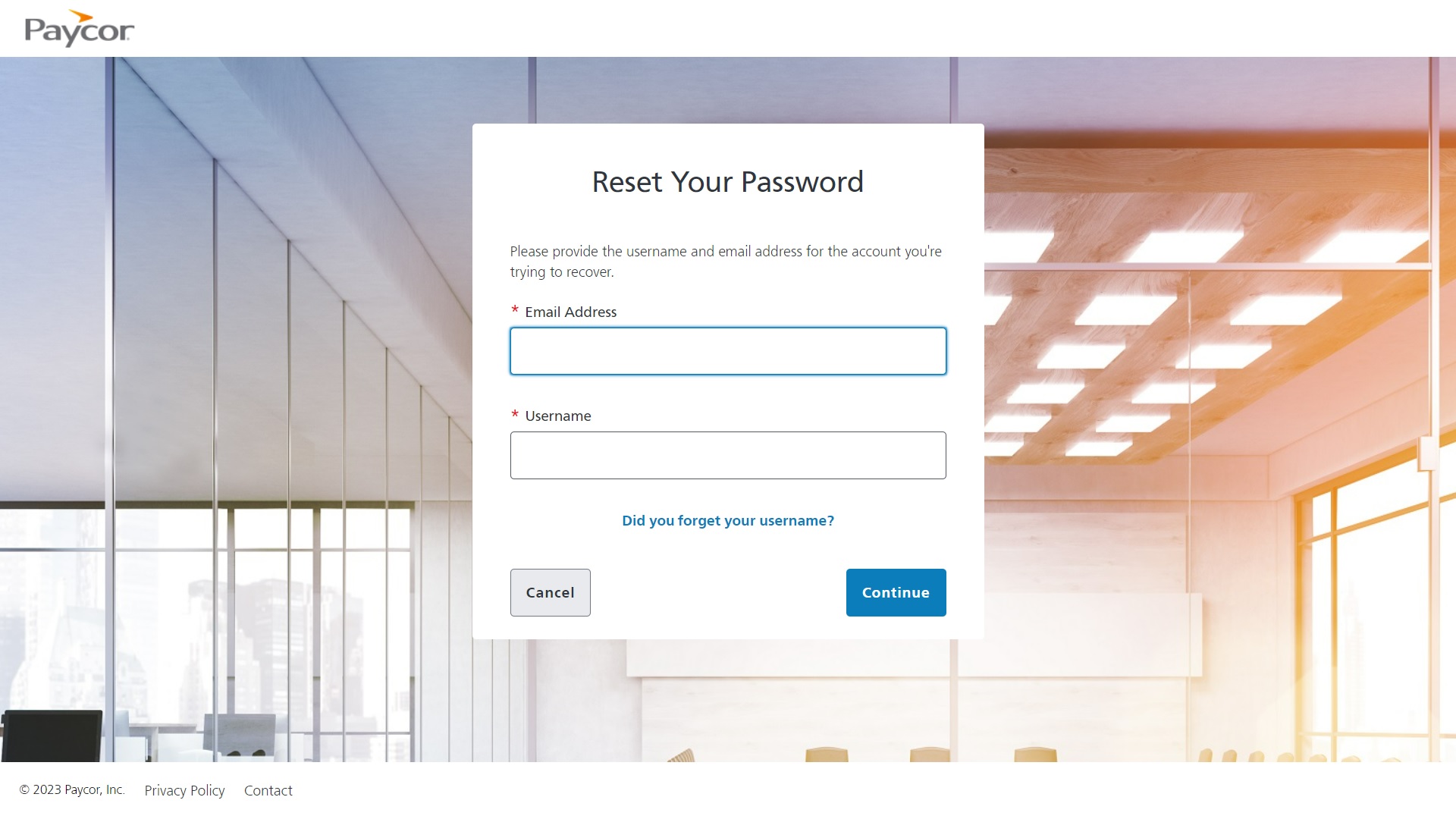 Paycor Employee Login Forget Password